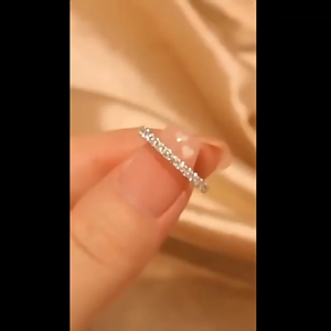 1 pair original 925 Italian sterling silver couple ring round zircon engagement jewelry for men and women