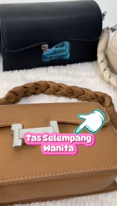 BARU!!! (J)  Tas Kulit Selempang Import Wanita W3053 Tas Wanita Import Kulit Tas Selempang Wanita Kulit Import Kekinian
