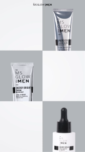 MS Glow For Men - Energizer Facial Wash - 100 ml + Sunscreen Spray - 50 ml