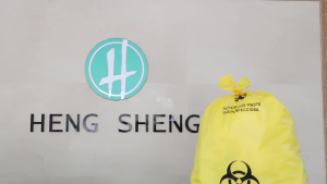 10pcs/set 40μm PP Limbah Medis Kuning 61*81/80*100CM Kantong Sampah Medis Infeksius Infeksius Kuning