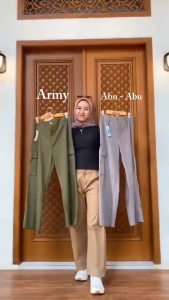 Celana Cargo Wanita Highwaist Premium Jumbo: Celana Cargo Terbaru