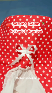 Sarung Galon Dispenser Polkadot & Pita Rumbai: Desain Unik Galon