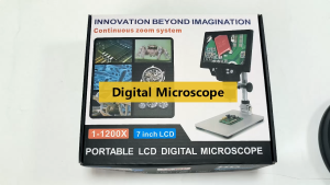 Mikroskop Digital mesin servis hp G1200 kaca pembesar Mikroskop Digital Elektronik 12MP 7 Inch Layar LCD Besar Layar LCD Besar Alat