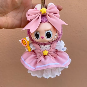 Lisa ตุ๊กตา labubu ชุดเดียวกัน ชุดเสื้อผ้า 1 Set อุปกรณ์เสริมของเล่น ชุดเดรส เสื้อผ้าตุ๊กตาผ้าฝ้าย15ซม ชุดลาบูบู้/ชุดlabubu/ชุดตุ๊กตาลาบูบู้