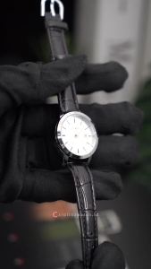 Jam Tangan Wanita Casio General LTP-V004L-7A Quartz Watch Silver Dial Black Leather Strap