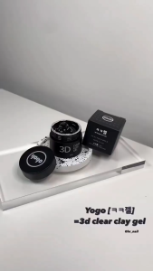 "Yogo - Embo 3D Clear Clay Gel 15g ": Gel nặn 3D cao cấp tạo hình nghệ thuật móng tay với chất gel trong suốt Không bị dính tay Yogo Mayo Hàn quốc