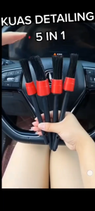 Kuas Pembersih Mobil Motor Car Detailing Isi 5pcs Bahan Lembut Anti Gores GZ