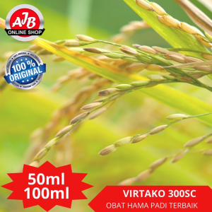 VIRTAKO 300 SC ORIGINAL SYNGENTA Obat Hama Tanaman Padi Insektisida klorantraniliprol 100 g/l tiametoksam 200 g/l 50ml dan 100ml