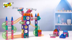 Magnetic Building Block Ball Slideway Early Education Creative Toys For Kids GIFT