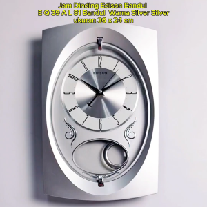 Jam Dinding Edison Sweep ES EQ 39 AL81 Bandul Ukuran 360mm x 240mm