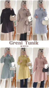 GRENI Tunik by MOCA: Ukuran & Kuantitas Tunik Best Seller