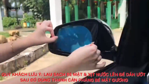 Combo 2 Miếng Dán Film Nano Chống Bám Nước Mưa Sương Mù Kính Gương Ô Tô Tiện Lợi - Phụ Kiện Xe Hơi Ruffo Cao Cấp Giá Rẻ