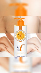 Vitamin C Body Lotion Whitening Moisturizing After Bathing 480ml VC身体乳保湿去干皮不油腻润肤滋润美白