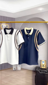 ÁO THUN CỔ BẺ PHỐI VIỀN HÌNH TRÒN ĐẶC SẮC MỚI MẼ THỜI TRANG