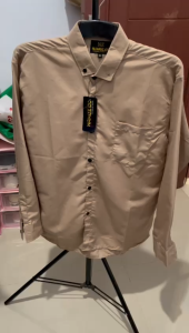 KEMEJA POLOS PRIA AYAH DAN ANAK WARNA COKSU COTTON BAJU LENGAN PENDEK REGULER MENS BASIC
