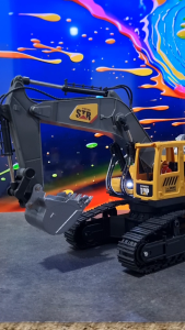 Mainan Mobil Remot Kontrol RC Excavator Beko 14 Fungsi Metal 24 Ghz