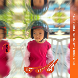 Helm Bogo Anak Polos 2-6 Tahun Cewek & Cowok Lucu Ringan Kacamata