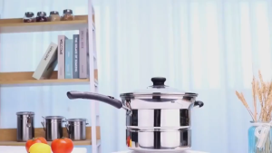 ☀️Life Core☀️ 4pcs/set Stainless Steel Multifunction Cooking Pot Pan Deep Fry Fryer Steam Stew Pot Pan Cookware