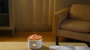 【T Scent】【FOC 10ml Essential Oil】【Lava Humidifier】【熔岩 加湿器 / 小夜灯】火山 睡眠灯 床头 伴睡 Air Purifier Diffuser Aromatherapy Cute Night Light Essential Oil Aroma Machine