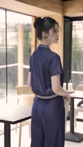 Quần suông  thiết kế cao cấp Laeem DesignLQ1D24009 chất liệu giả bò sang trọng thanh lịch phù hợp với các cô nàng công sở