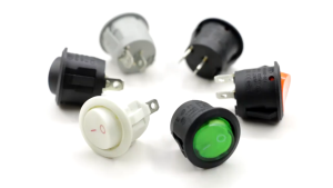 Diameter 20mm Round Rocker Plastic Push Button Switch Mini Round Black 2/3 Pin ON-OFF Rocker Switch