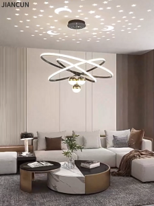 Branch shaped chandelier modern and minimalist starry all over the sky Nordic bar counter lighting fixtures bedroom dining hall LED starry sky restaurant chandelier