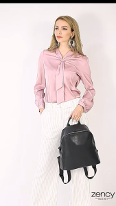 TAS RANSEL WANITA SIMPLE / CAMPUS STYLE USA / BERBAHAN KULIT SAPI ASLI