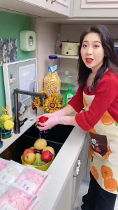 Sarung Tangan Karet Cuci Piring Tahan Air Minyak Super Fleksibel FOOD GRADE Dengan Kemasan Portable Mudah Di Bawa