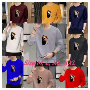 Promo Sweater Keren Crewneck Cowo Trendy One Piece Kaos Pria Distro Sweatshirt Elegan Sweter Kasual