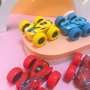 GOOGOO BIRD Car Toy for Kids Push and Run Fun Flip Car Double-Side Vehicle Doodle Off-Road Vehicle Simulation