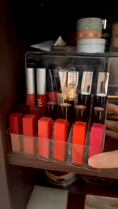 40/24/16 Slot Acrylic Transparent Makeup Brush & Lipstick Organizer & Stackable Stand