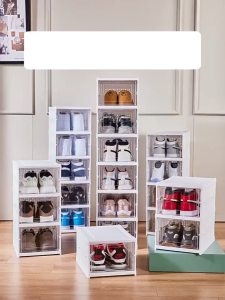 กล่อง รองเท้า, ใส่รองเท้า, กล่องรองเท้าใส, พลาสติก, กล่องเก็บรองเท้า, กล่องรองเท้า พับได้