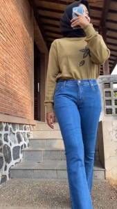 Celana Jeans Cutbray HigtWaist Panjang Wanita Inport-Cutbray - Jeans Streetch Premium Quality celana wanita terlaris.