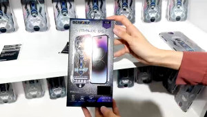 Beisoky Privacy Magic Box ESD Full Glue Tempered Glass iPhone X - 15 Pro Max