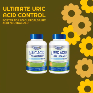 [2 BOTS VALUE PACK]US CLINICALS URIC ACID NEUTRALIZER| EASES JOINT DISCOMFORT 60+60S