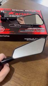ARIETE SIDEMIRROR H08 BLACK - CLEAR LENS