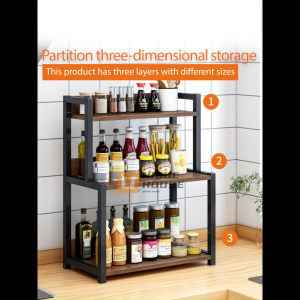 Kitchen Spice Rack Kitchen Shelf Storage Rack Rak Dapur Kitchen Rack Rak Rempah Seasoning Condiment Rack Kitchen Organizer Organizer Rack