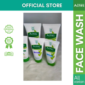 ACNES Creamy Wash Sabun Cuci Muka Anti Jerawat Natural Care Yogurt Complete White Oil Control Deep