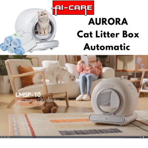 AURORA Upgraded Smart Clean Automatic Cat Litter Box Toilet Self Cleaning Cat Litter Box With Apps Control Tempat Tandas Kucing