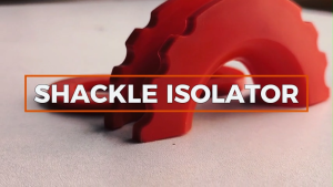 CP 1PC SHACKLE ISOLATOR KIT FOR 3/4 TOW HOOK WITH 4 WASHERS INCLUDED (1533)