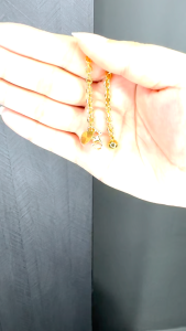 Emas Bangkok Emas Korea 24K Bracelet Ring Gold Plated Rantai Gelang Tangan & Cincin Emas Sadur Perempuan emas 916 C