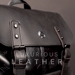 Shigetsu HOKKAIDO Debossed Monogram Leather Bag: A Stylish Choice for School & Office