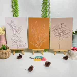 TENNESY HIASAN DINDING WALL DECOR FLOWER MINIMALIST 20x30CM PAJANGAN KAYU POSTER DEKORASI KAMAR TIDUR RUMAH