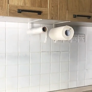 Khung/Giá treo cuộn khăn giấy tiện dụng cho nhà bếp kiểu gài tủ bếp thông minh không cần khoan đục-NIEVE