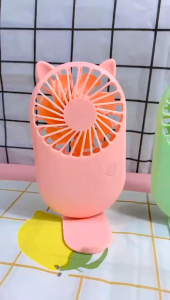 ✧YUKSHOPING✧ Kipas Angin Portable 2 IN 1 Cute Pocket Mini Fan USB Cooling Fan Desktop Hand Held Mini Summer Holder Phone Multifungsi Murah R1067