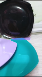 FREE 1 PCS SENDOK 3 PCS PIRING PRASMANAN KOTAK MELAMIN LEBAR 23 CM TERBARU KUALITAS TAHAN BANTING