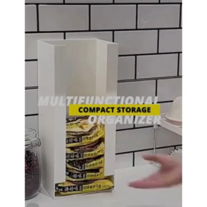 Modern Countertop Noodle Storage Rack Large Capacity Kitchen Organizer Box Space-Saving PP Plastic Cabinet Accessory