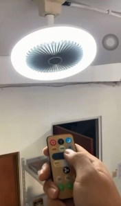 Lampu Kipas Angin Remote 2in1 Lampu Gantung Kipas Angin Plafon 2 in 1 LED Fan Light Multifungsi