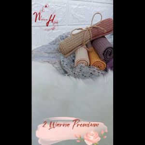 Bandana Rajut Premium 2 Warna & Ciput Hijab Kualitas Pertama