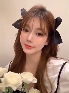 Jepit Jennie BLACKPINK Hair Peace Jepit Rambut Wanita Model Bowknot Gaya Korea Import